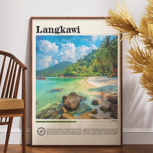 Langkawi Travel Print - Malaysia, Langkawi Poster, Malaysia Poster, Travel Wall Art, Malaysia Print, poster, Malaysia, Asia, Langkawi Print