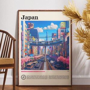 Japan Travel Poster: Fine Art Print, East Asia Wall Art