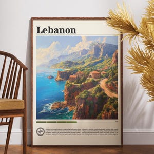 Libanon Reisedruck - Asien, Libanon Poster, Reise Wandkunst, Libanon Druck, Libanon, Asien, Asien Poster, Libanon Wandkunst, Beirut Poster