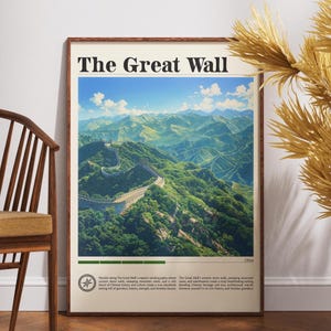 Great Wall Of China Travel Print - China, Great Wall Poster, China Poster, Travel Wall Art, China Print, Great Wall Of China Wall Art, China