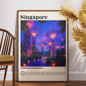 Singapore Travel Print - Asia, Singapore Poster, Marina Bay Sands Poster, Travel Art, Marina Bay Sands Print, Singapore Print, Singapore
