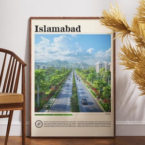 Islamabad Travel Print - Pakistan, Islamabad Poster, Pakistan Poster, Travel Wall Art, Pakistan Print, Islamabad, Travel Poster Pakistan