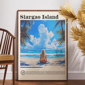 Siargao Island Travel Print - Philippines, Siargao Island Poster, Philippines Poster, Travel Wall Art, Philippines Print, Philippines