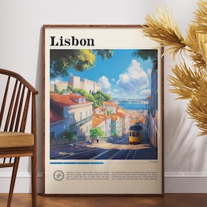 Lisbon Travel Print - Portugal, Lisbon Poster, Portugal Poster, Travel Wall Art, Portugal Print, poster, Portugal, Europe, Lisbon,Portuguese