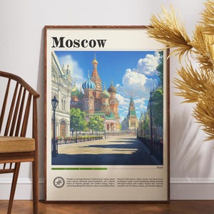 Moscow Travel Print - Russia, Moscow Travel Poster, Russia Poster, Travel Wall Art, Russia Print, Moscow Poster, Europe Poster, Travel Decor