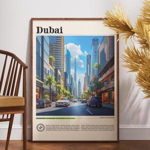 Dubai Travel Poster: United Arab Emirates Fine Art Print