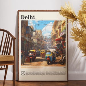 Delhi India Travel Poster: India Gate Art Print