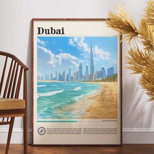 Dubai Travel Poster: United Arab Emirates Fine Art Print