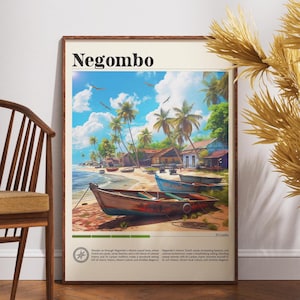 Negombo Travel Print - Sri Lanka, Negombo Poster, Sri Lanka Poster, Travel Wall Art, Sri Lanka Print, Sri Lanka Art, Asia Art, Negombo Print