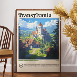 Transylvania Travel Print - Romania, Transylvania Travel Poster, Romania Poster, Travel Wall Art, Romania Print, Transylvania Poster, Europe