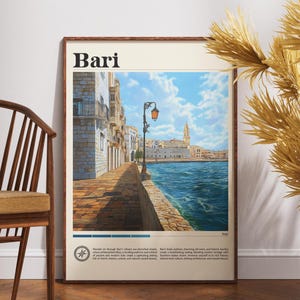 Bari Italy Travel Poster: Fine Art Print