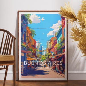 Buenos Aires Travel Print - Argentina, Buenos Aires Poster, Argentina Poster, Travel Wall Art, Argentina Print, Buenos Aires, South America