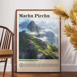 Machu Picchu Travel Print - Peru, Machu Picchu Poster, Peru Poster, Travel Wall Art, Peru Print, Machu Picchu, South America, Cusco Print