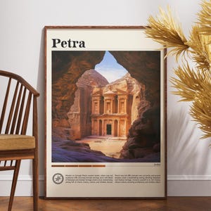 Jordan Petra Reise Print, Wandkunst Petra, Wandbehang Home Dekor, Petra Geschenk, Kunstliebhaber Jordanien, Kunstliebhaber Geschenk Petra Reise Poster