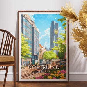 Dortmund Travel Print - Germany, Dortmund Poster, Germany Poster, Travel Wall Art, Germany Print, poster, Germany, Europe, Dortmund Print