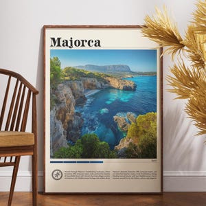 Mallorca Druck, Mallorca Reise Print, Mallorca Poster, Spanien Wandkunst, Spanien Geschenk, Spanien Poster, Spanien, Wandkunst, Spanien Prints, Geschenk