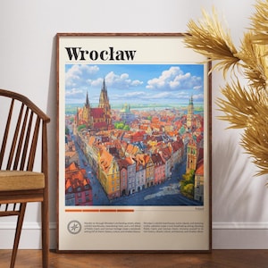 Wroclaw Travel Print - Poland, Wroclaw Travel Poster, Poland Poster, Travel Wall Art, Poland Print, Wroclaw Poster, Europe Poster, Travel