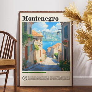 Montenegro Travel Poster: Europe Fine Art Print