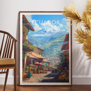 Ecuador Travel Print - South America, Ecuador Poster, South America Poster, Travel Wall Art, Ecuador Print, Ecuador, South America, Travel