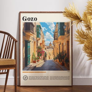 Gozo Travel Print - Malta, Gozo Travel Poster, Malta Poster, Travel Wall Art, Malta Print, Malta, Europe Poster, Travel Art, Gozo Poster