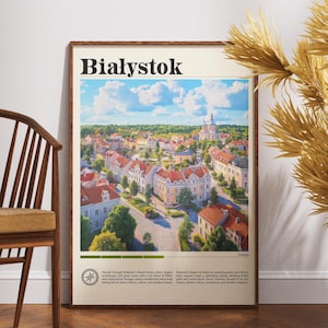 Bialystok Travel Print - Poland, Bialystok Travel Poster, Poland Poster, Travel Wall Art, Poland Print, Bialystok Poster, Europe Poster