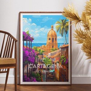 Cartagena Travel Print - Colombia, Cartagena Poster, Colombia Poster, Travel Wall Art, Colombia Print, Cartagena, South America, Colombian