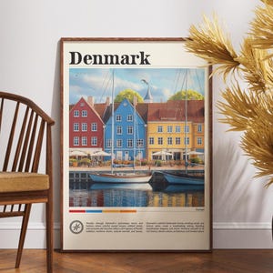 Denmark Travel Print - Europa, Europa Poster, Dänemark Poster, Reise, Wandkunst, Dänemark Print, Dänemark, Europa, Kopenhagen, Skandinavien Print