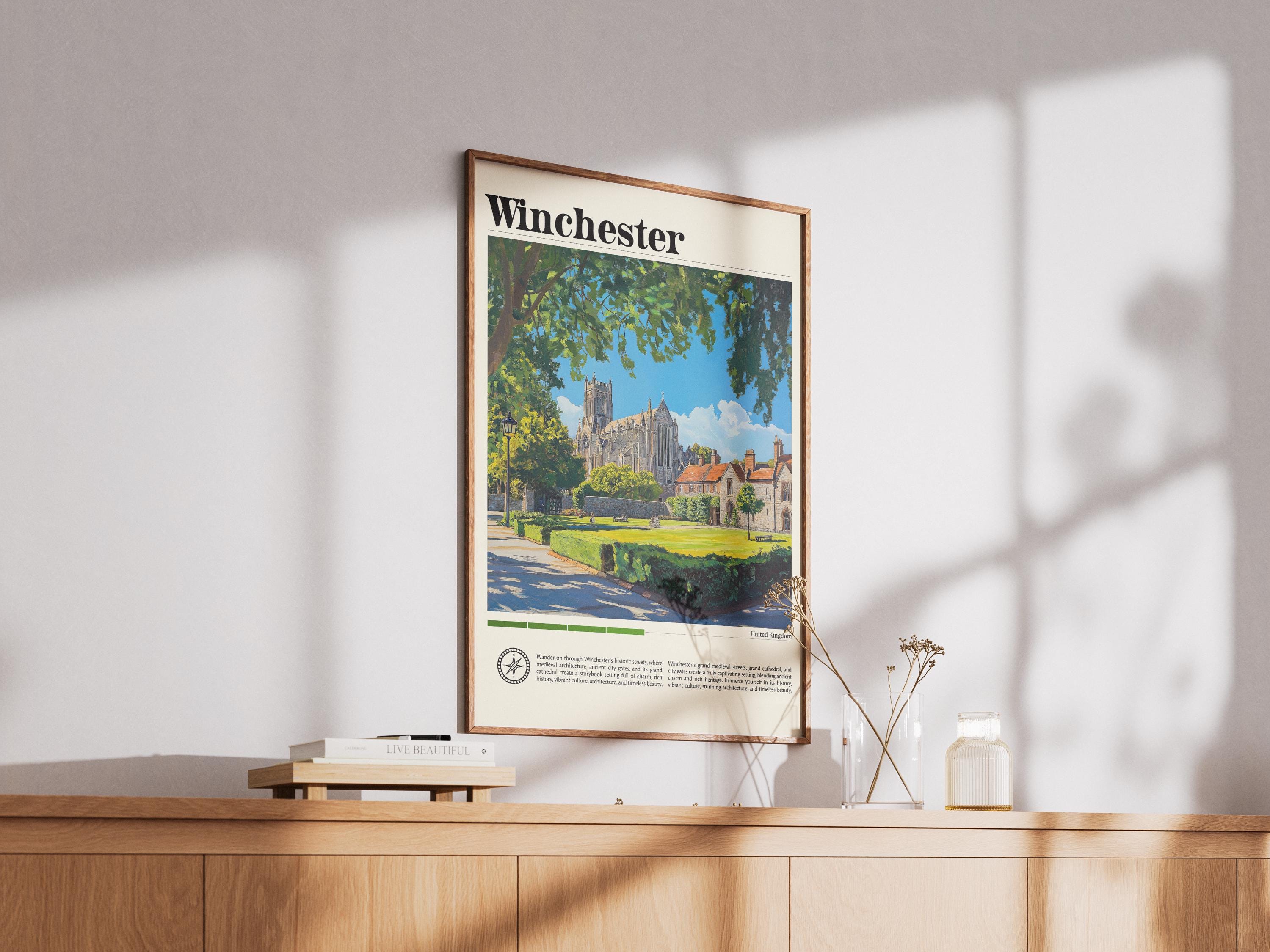 ウィンチェスター旅行プリントウォールアートウィンチェスター壁掛け