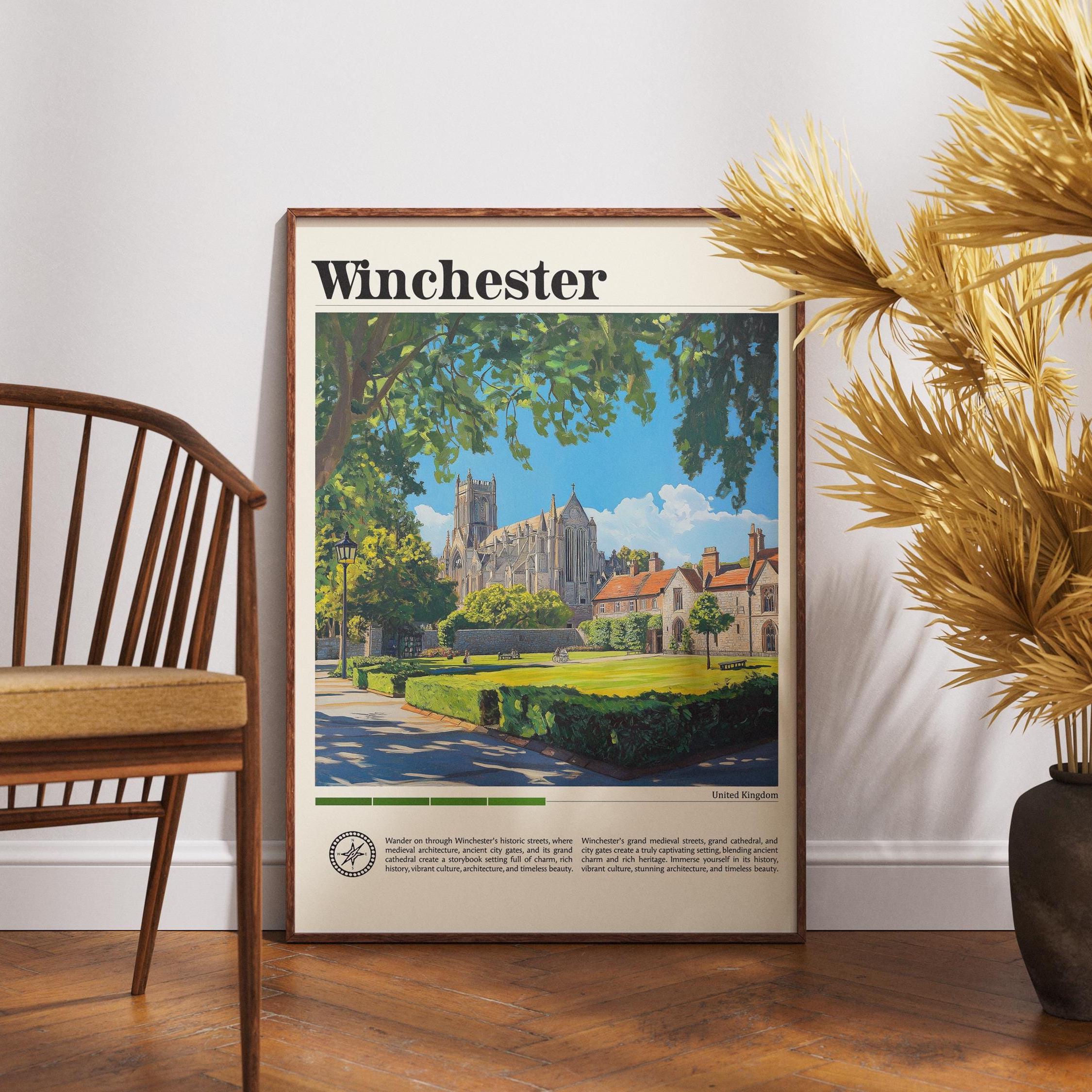 ウィンチェスター旅行プリントウォールアートウィンチェスター壁掛け