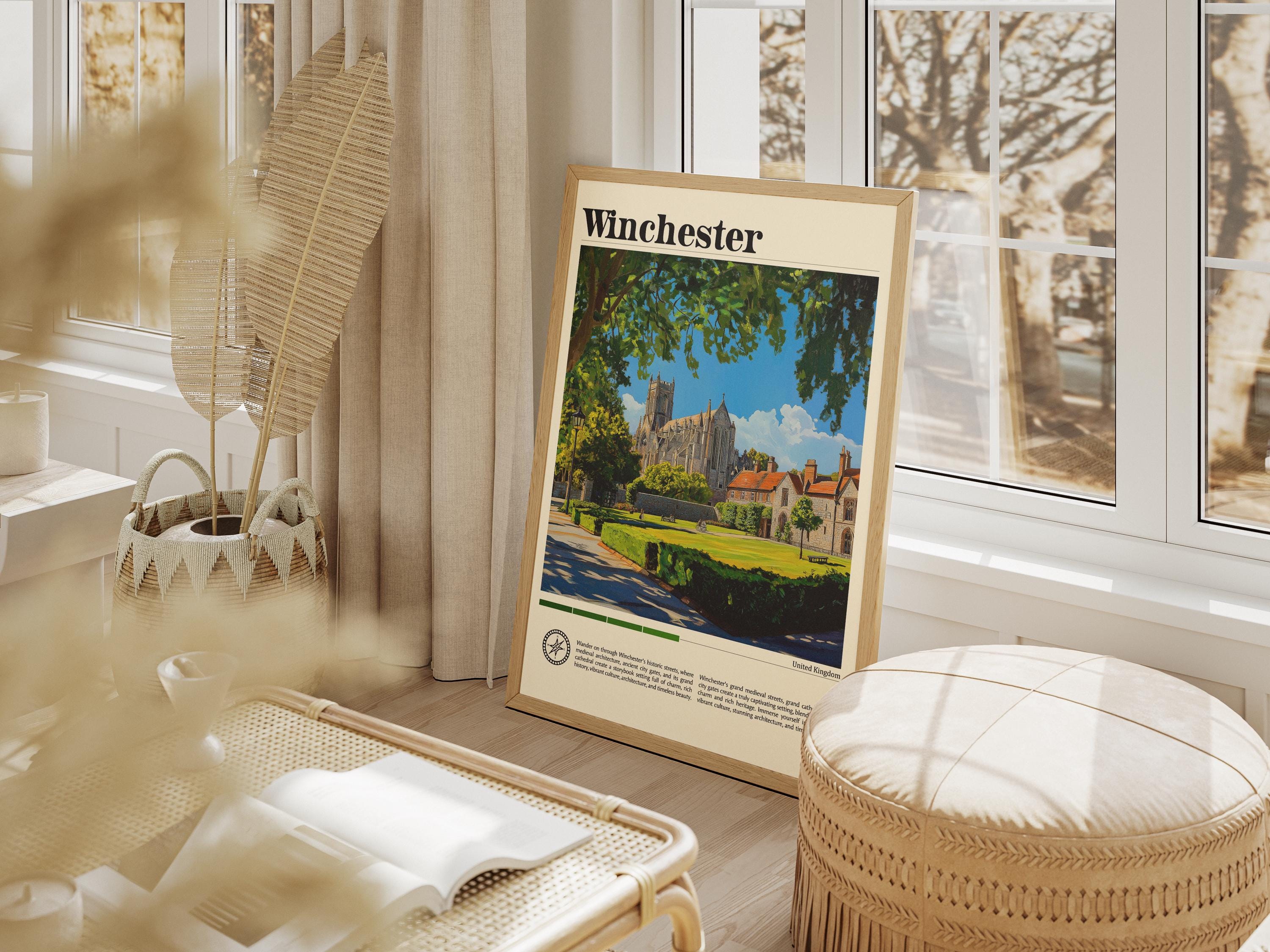 ウィンチェスター旅行プリントウォールアートウィンチェスター壁掛け