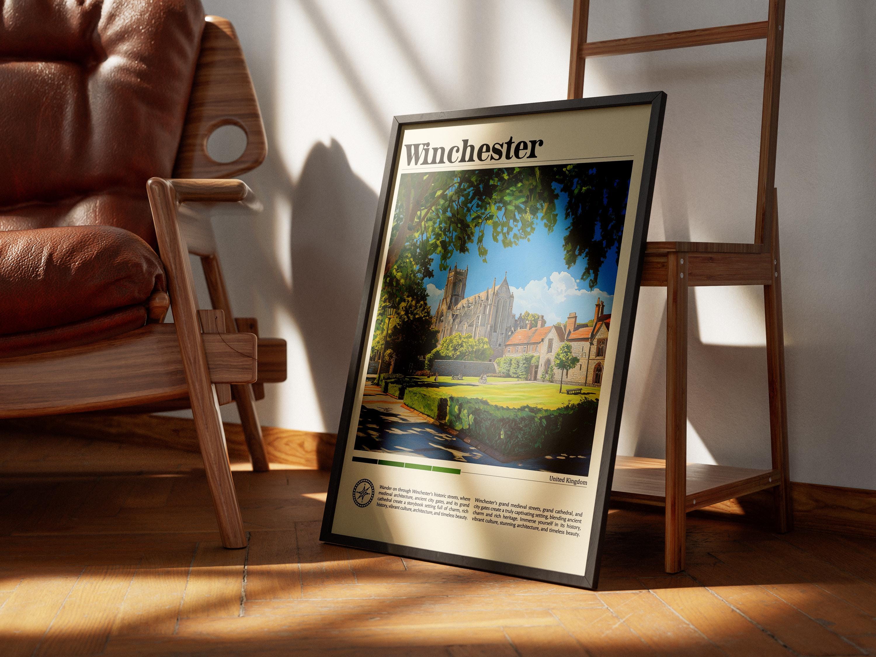 ウィンチェスター旅行プリントウォールアートウィンチェスター壁掛け