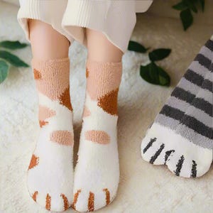Cat Paw Socks, Cat Socks, Cute Socks, Pet Socks, Animal Socks, Women Socks, Men Socks, Gift For Girls, Cat Gift, Kitty Sock, Socks With Paws