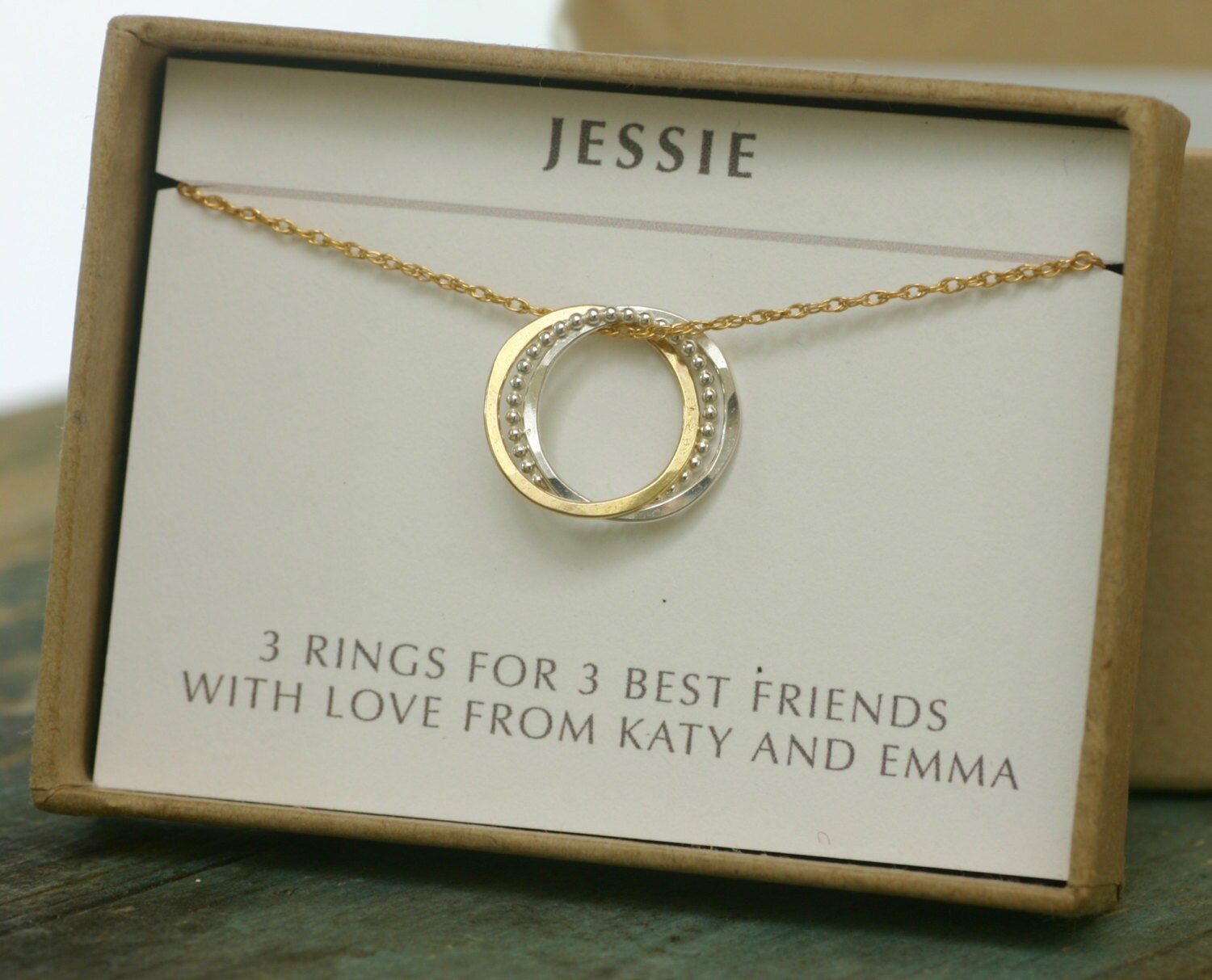 30th birthday gift for her 3 best friend necklace 3 | Etsy