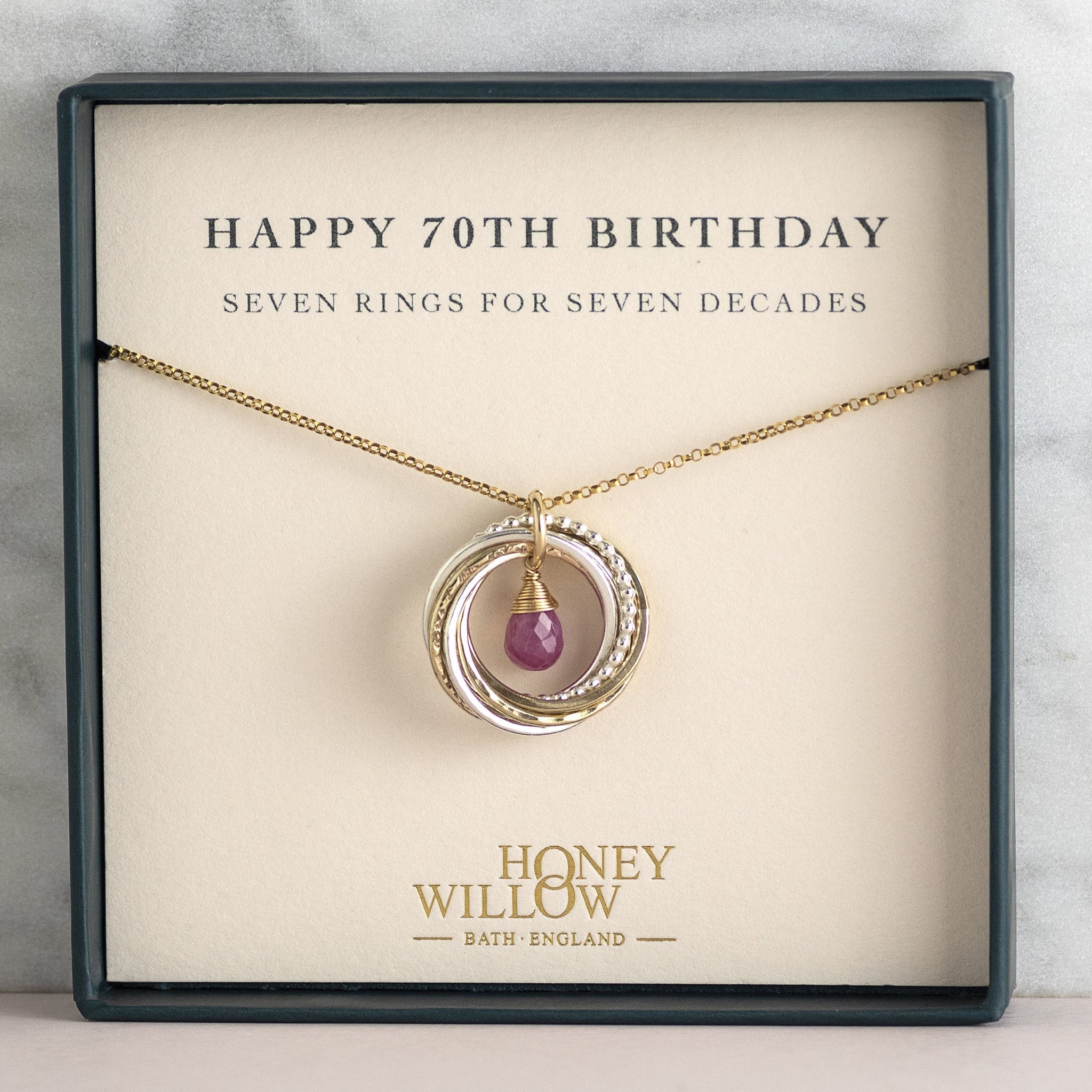 70th Birthday Necklace 70th Birthday Gift for 70 Year Old  Etsy
