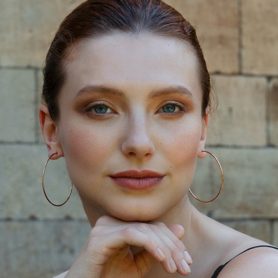 Delicate rose clearance gold earrings