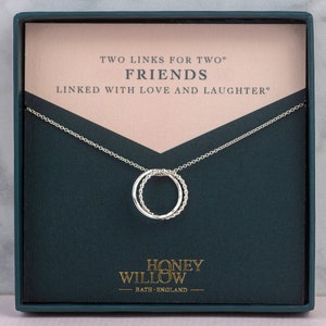 Friends Necklace - Petite Silver - 2 Links for 2 Friends