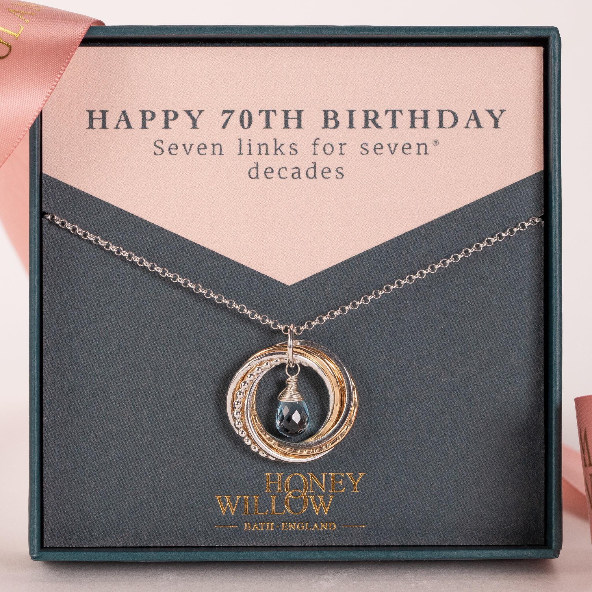 50th Birthday 70th Birthday Gold Jewellery Joma Jewellery Birthday Bracelet Joma Jewellery Beautifully Boxed