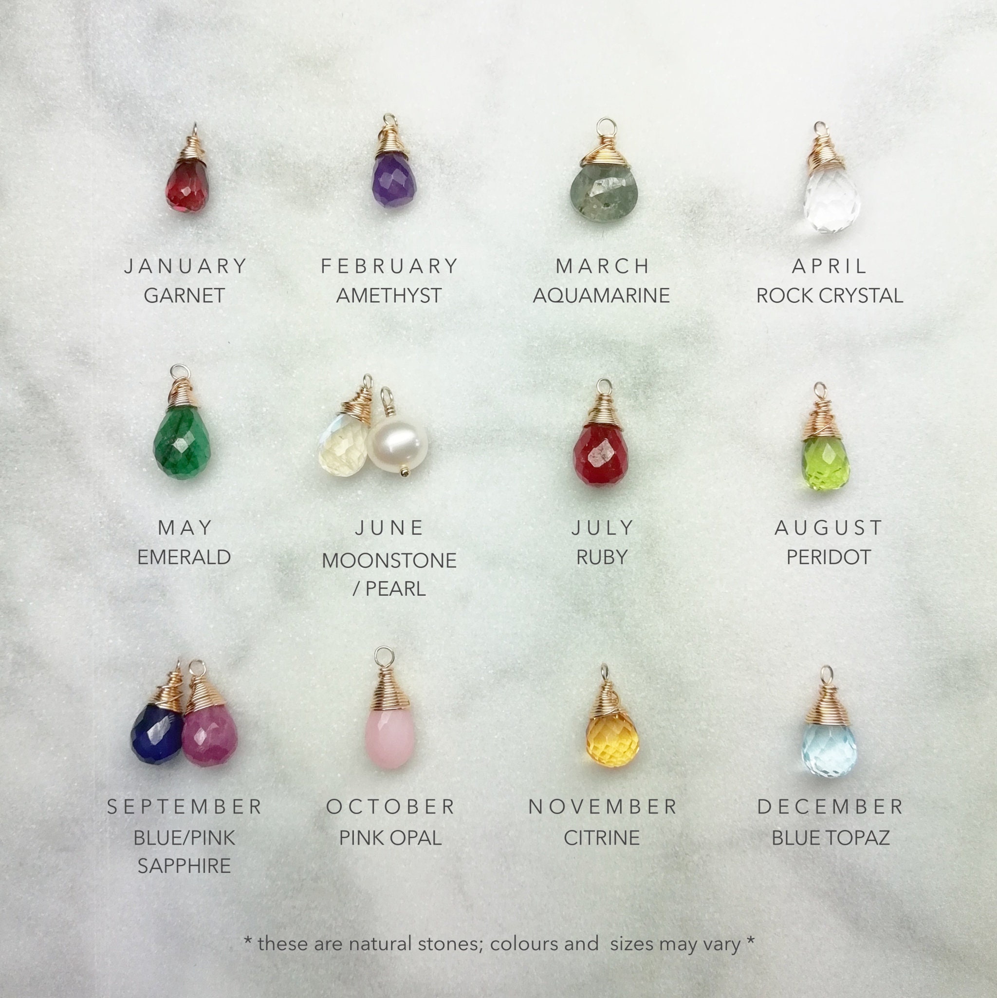 70th birthday deals necklace with birthstone