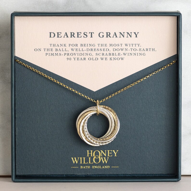 90th Birthday Necklace 90th Birthday Gift for Mom Etsy