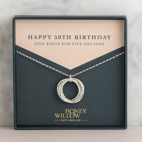 50th birthday jewelry for wife