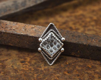 The Venom Ring  // Sterling Silver with REAL Python Shed