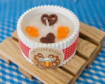 12 Windlichter Oktoberfest Deko - Bayrische Mottoparty Dekoration