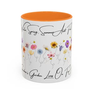 Omas Garten, Winter, Frühling, Sommer oder Herbst, Mamas Garten lebt für alle, bunte Tassen, glücklicher Muttertag Gartenbecher Geschenk, Mama Geschenk
