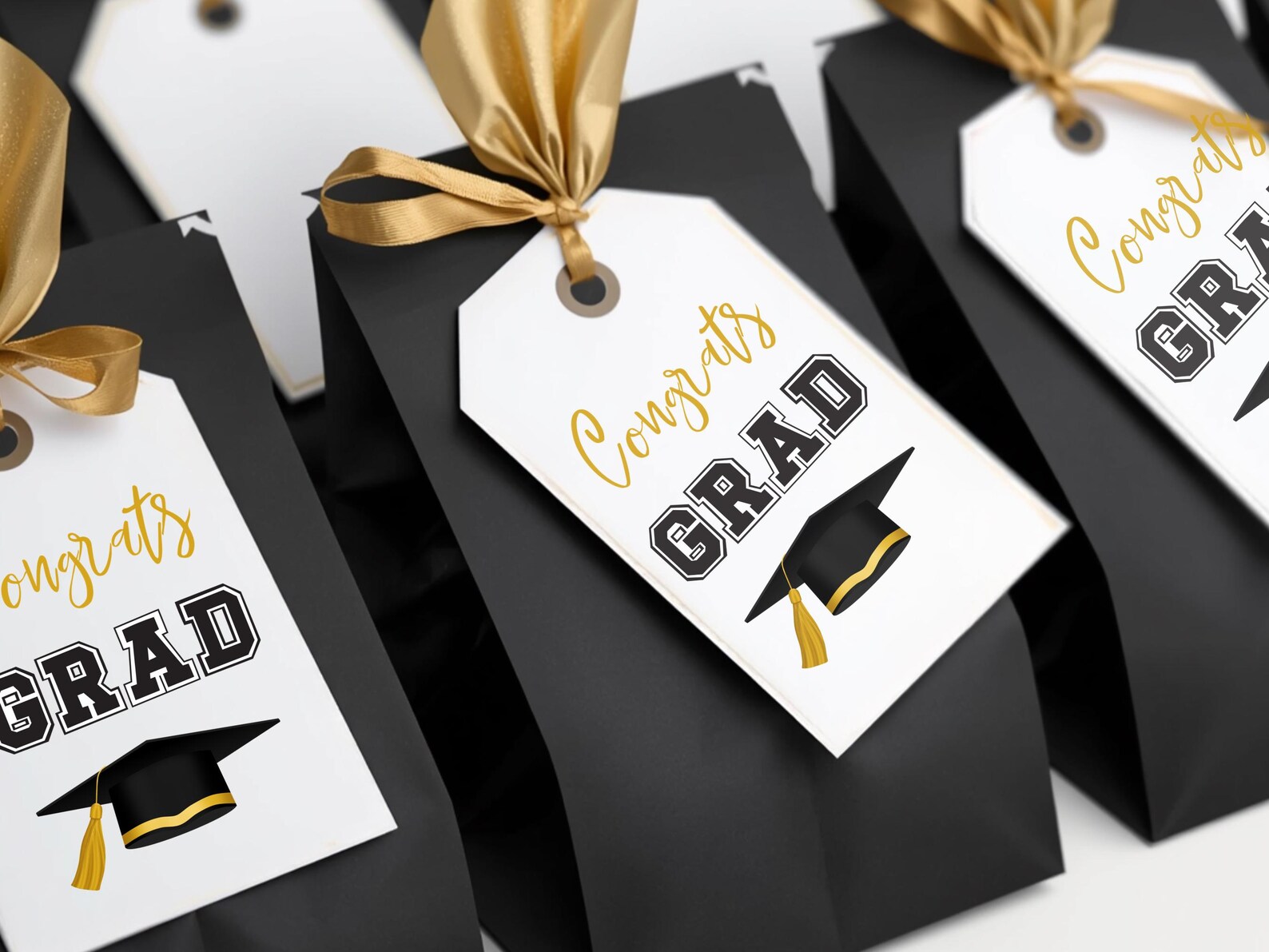 Printable Congrats Grad Gift Tags | Graduation Party Favor Tag - Etsy