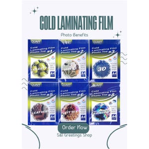 2025 QUAFF / コールドラミネートフィルム A4 / 光沢 / マット / 3D / レザー / グリッター / レインボー / セルフラミネート / プレミアム製品