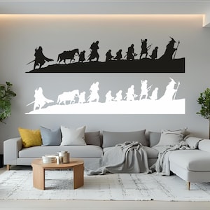 Fellowship Metal Wall Art Decor, Ring Metal Wall Art Decor, Mancave Metal Wall Decor, housewarmingcadeau, cadeau voor hem, cadeau voor haar, Bilbo