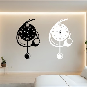 Luxus Wanduhr, Übergroße Wanduhr, Metall Wanduhr Kunst, Große Wanduhr, Minimalistische Wanduhr, Stille Wanduhr, Moderne Wohnkultur