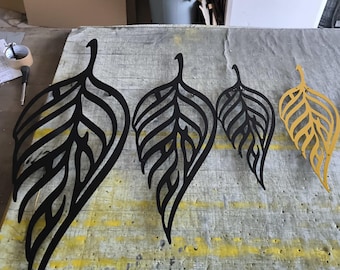 Large Metal Leaf Wall Art: Modern Home Decor