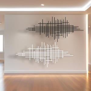 Large Metal Abstract Wall Art, Abstract Metal Art, Metal Abstract Sculpture, Metal Wall Art Abstract, Laser Cut Metal Sign, Gift for Her