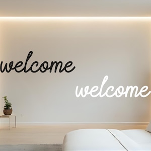 Welcome Metal Sign, Metal Welcome Sign, Metal Hanging Sign, Small Welcome Sign, Hanging Welcome Sign, Indoor Welcome Sign, Housewarming Gift
